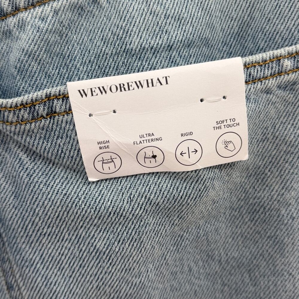 WeWoreWhat Wide Leg Denim Jeans - Light Wash - 28 - New with tags - Picture 5 of 8
